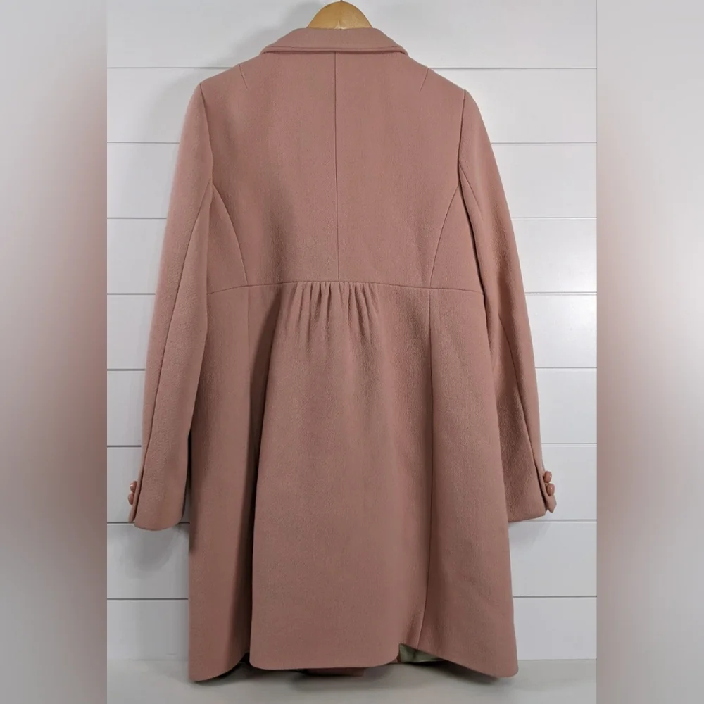 Vintage J.‎ Crew Women's Button-Up Italian Double Faced Pink Pea Coat GUC